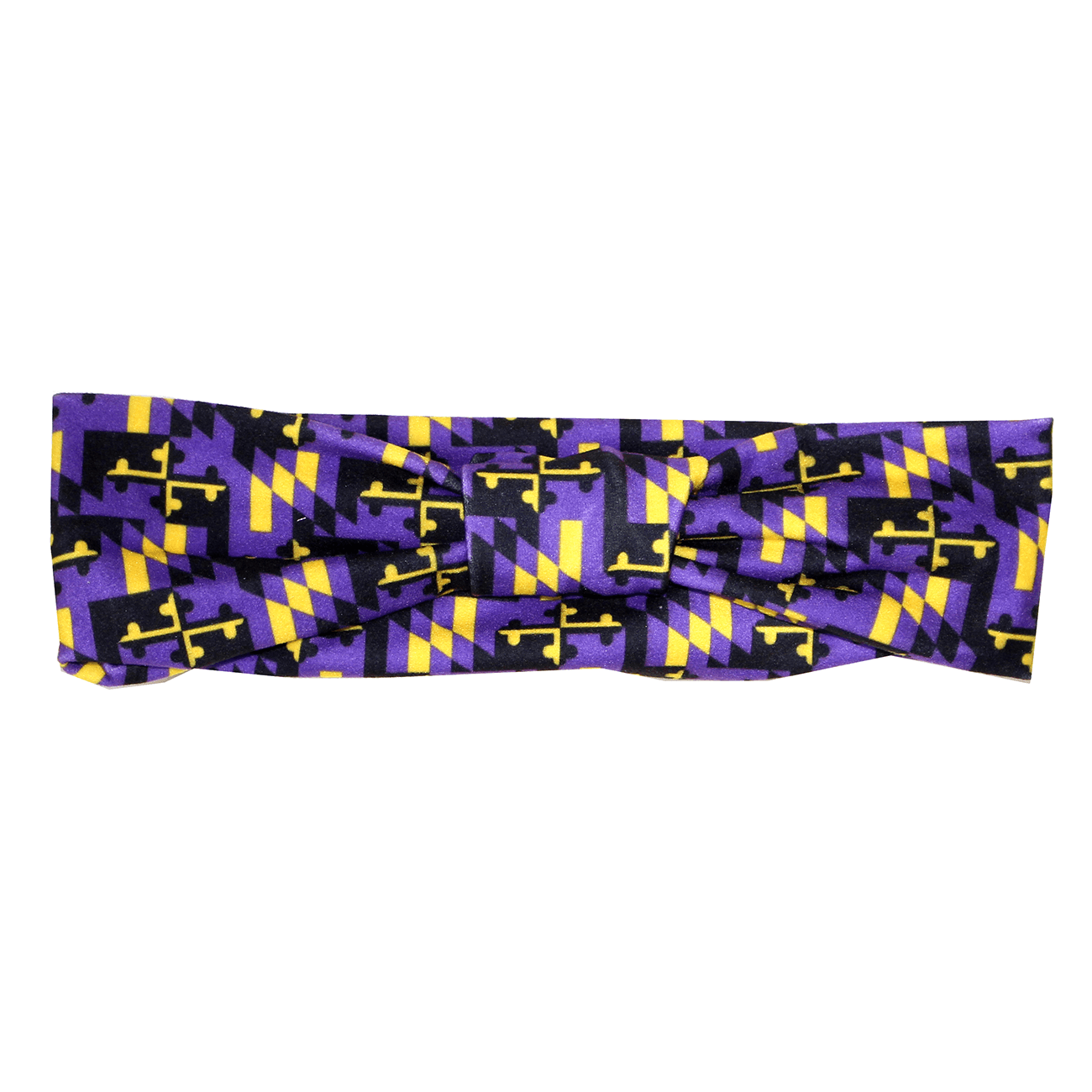 Purple & Gold Maryland Flag (Style 3) / Headband - Route One Apparel