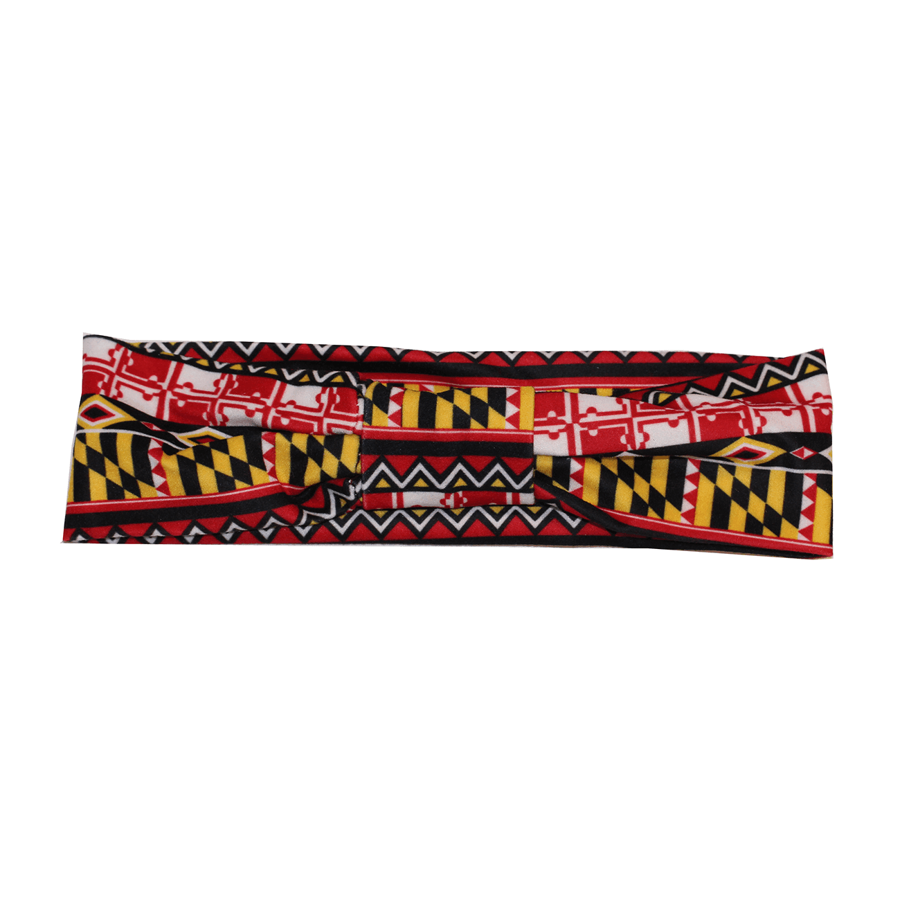 Maryland Flag Geometric Pattern / Headband - Route One Apparel