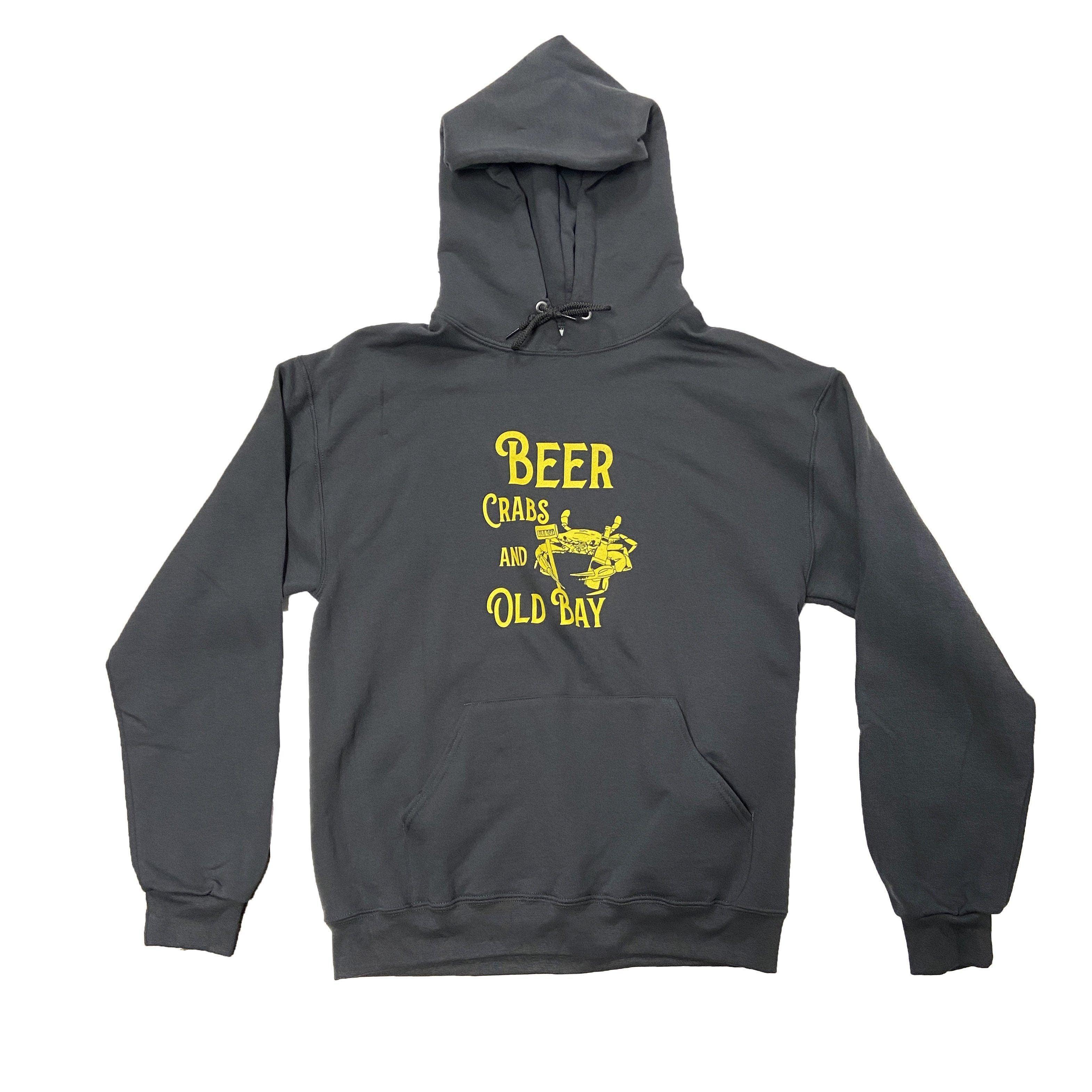 Beer, Crabs, & Old Bay (Charcoal) / Hoodie - Route One Apparel