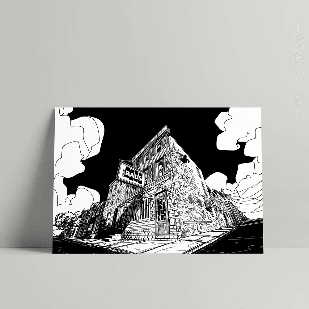 Johnny Rad's Pizzeria (13"X19") / Art Print - Route One Apparel