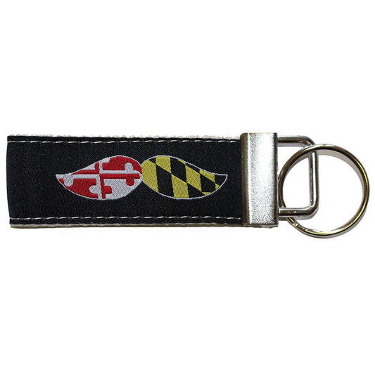Maryland Boh Mustache / Key Chain - Route One Apparel
