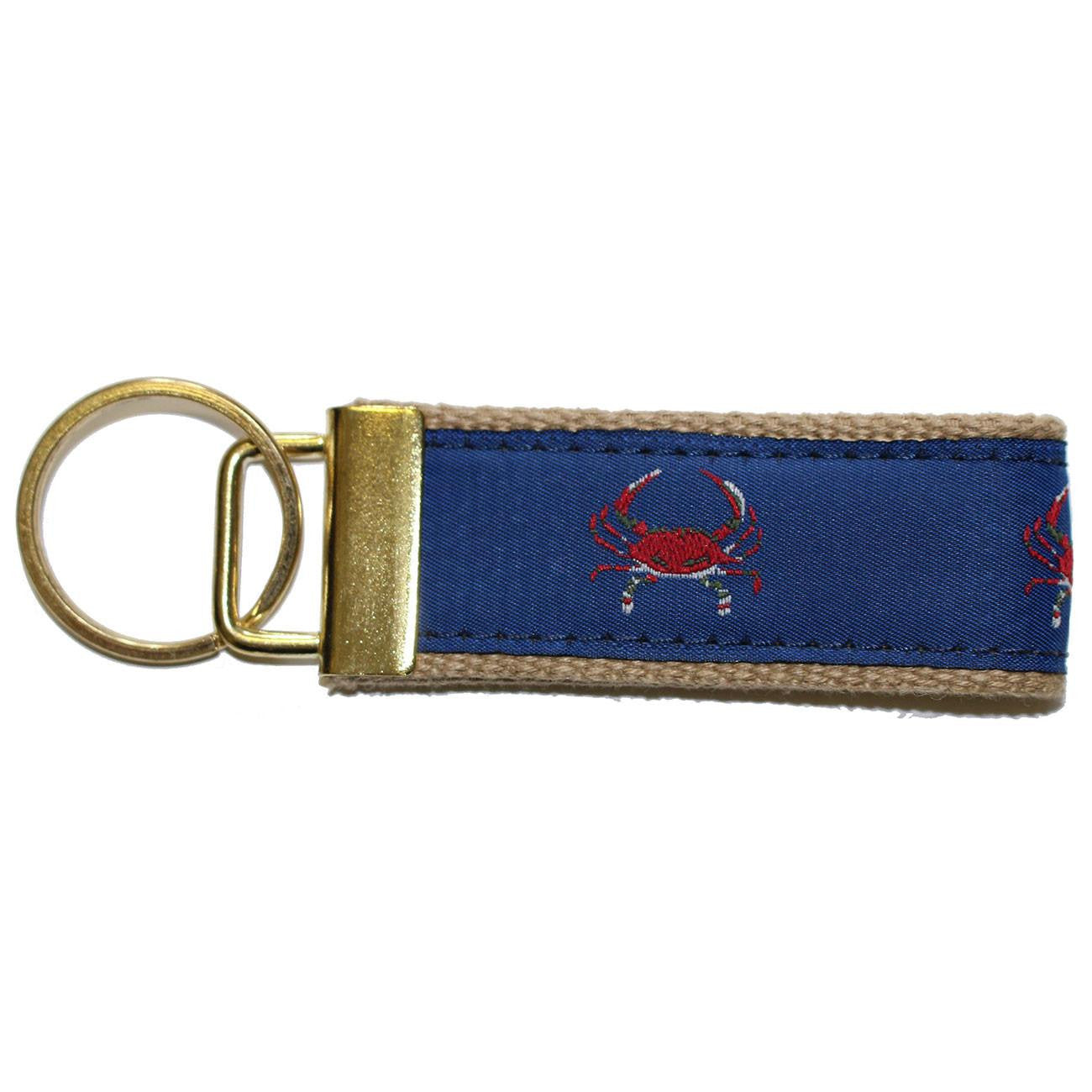 Blue & Red Crab / Key Chain - Route One Apparel