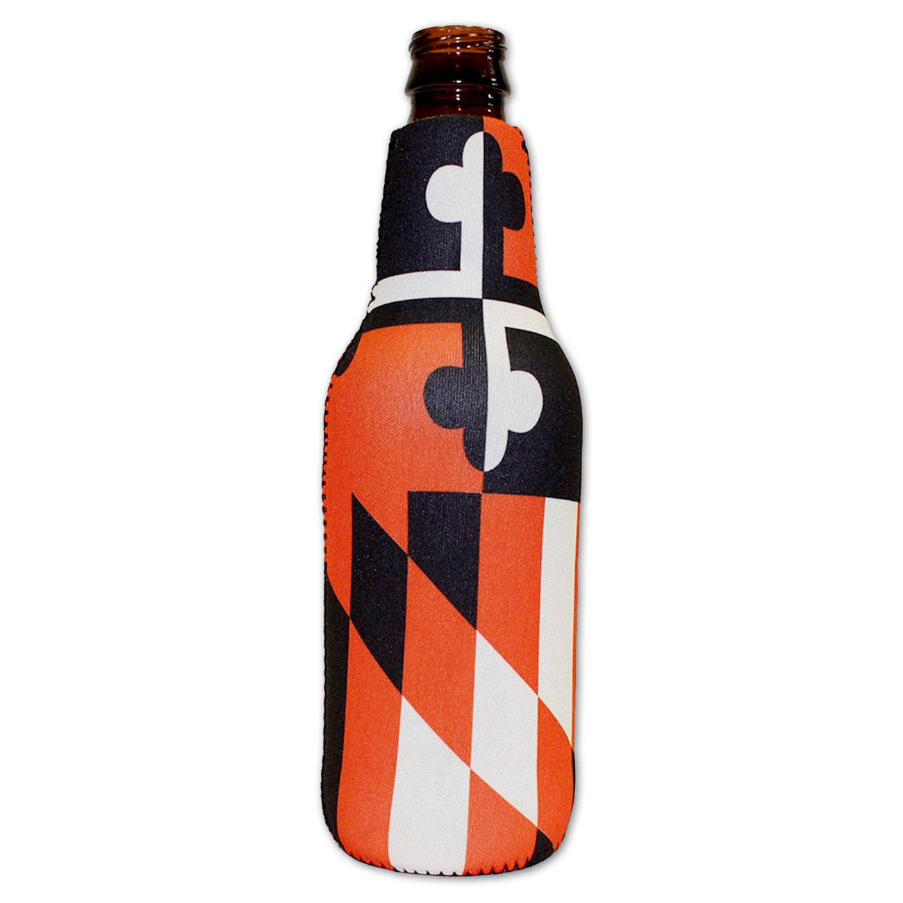 Maryland Flag Black & Orange / Bottle Cooler - Route One Apparel