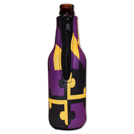 Baltimore Purple & Gold Maryland Flag / Bottle Cooler - Route One Apparel