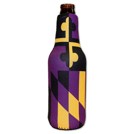 Baltimore Purple & Gold Maryland Flag / Bottle Cooler - Route One Apparel