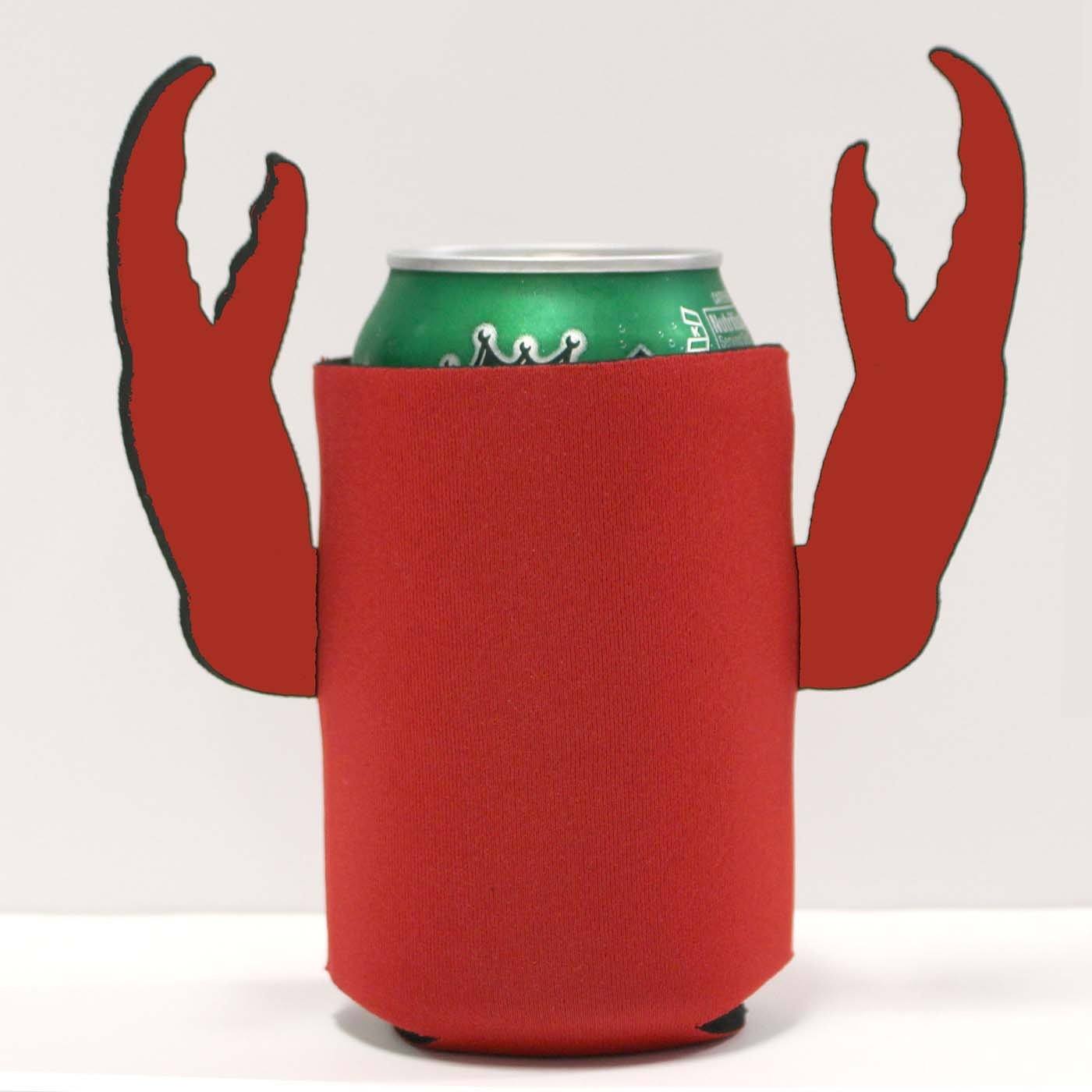 Basic (Red) / Crab Claw Can Cooler - Route One Apparel