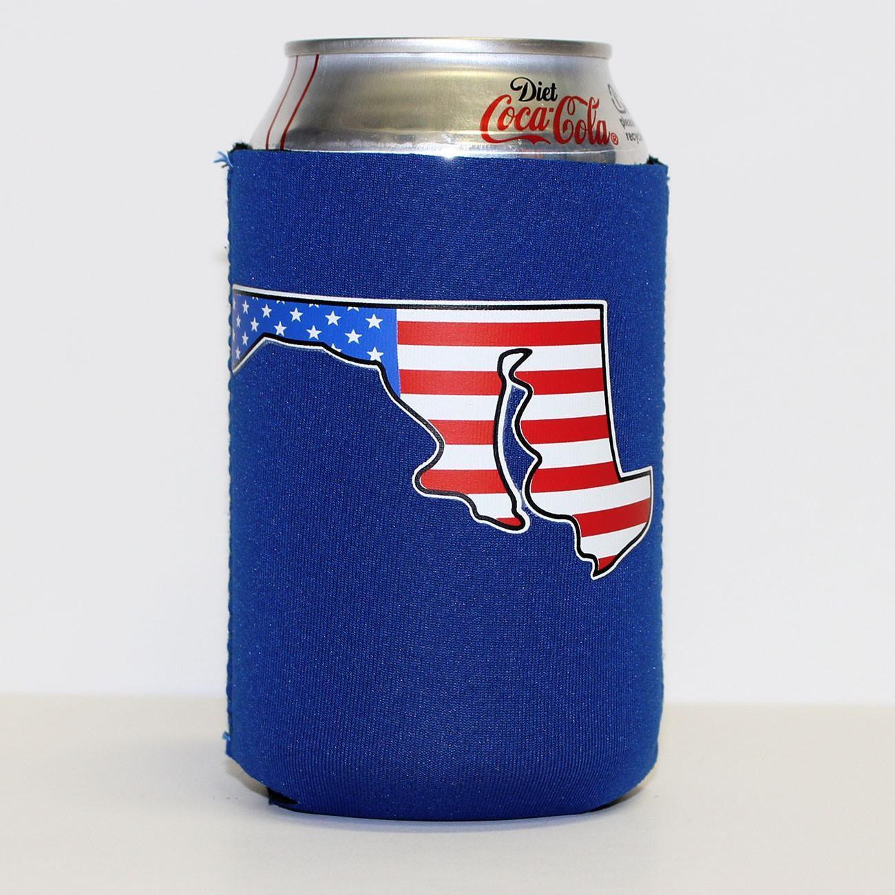 American State of Maryland (Blue) / Can Cooler - Route One Apparel