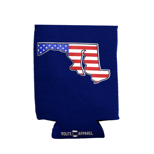 American State of Maryland (Blue) / Can Cooler - Route One Apparel