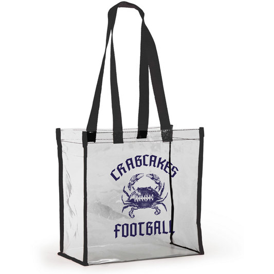 Crabcakes & Football / Clear Bag - Route One Apparel