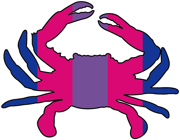 Bi Crab / Magnet - Route One Apparel