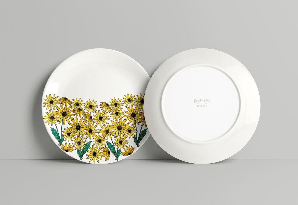 Growing Black Eyed Susan / Plate - Route One Apparel