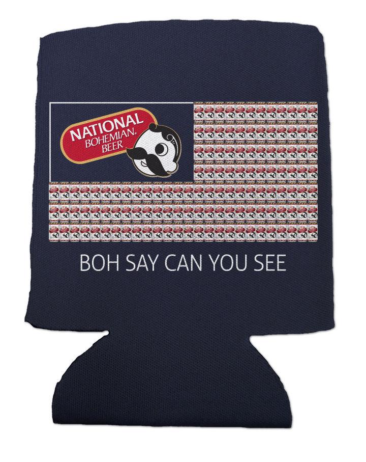 Boh Say Can You See (Navy)/ Can Cooler - Route One Apparel