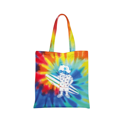 Natty Boh Surfer Dude (Tie Dye) / Tote Bag - Route One Apparel