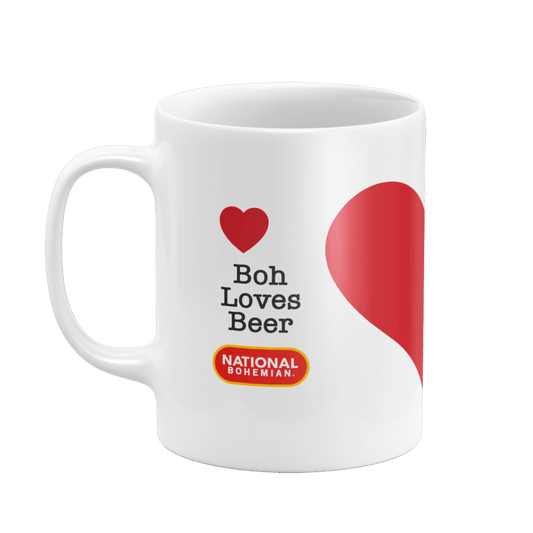 Boh Loves Beer (White) / Mug - Route One Apparel