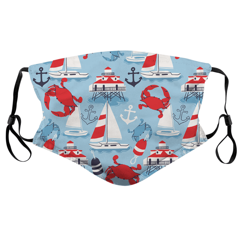 Captain of the Crabby Seas / Face Mask - Route One Apparel