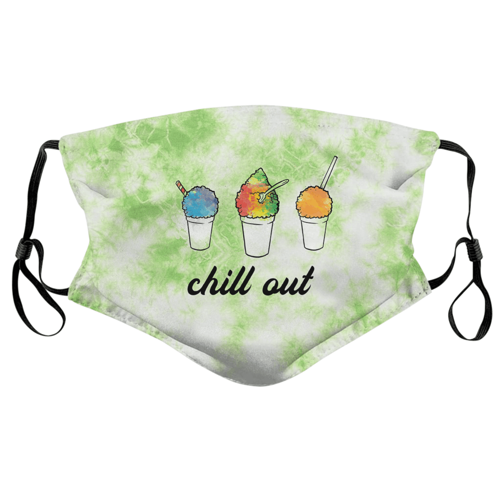 Chill Out Snowball (Light Mint Tie Dye) / Face Mask - Route One Apparel