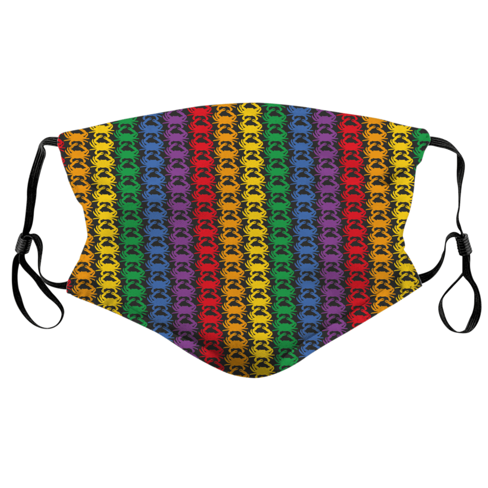 Rainbow Crab Pattern / Face Mask - Route One Apparel