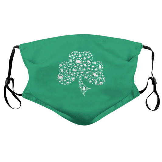 Crab Shamrock (Green) / Face Mask - Route One Apparel