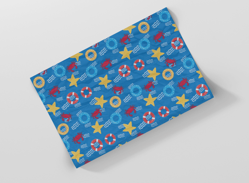 Waves and Life Presever Pattern / Tissue Paper Pack - Route One Apparel