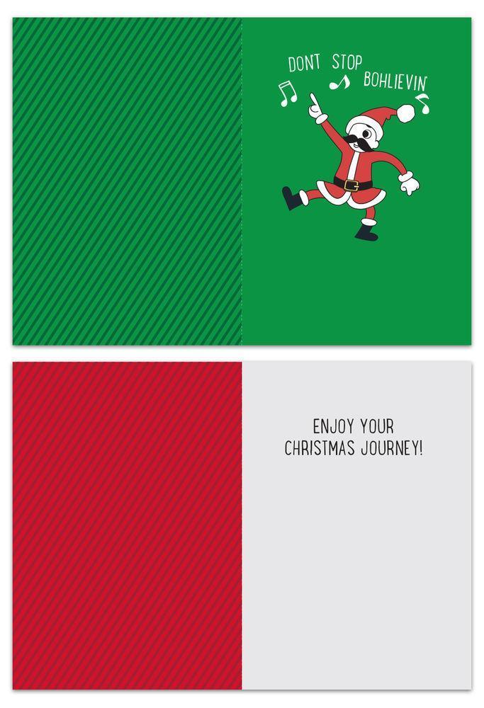 Don't Stop Bohlievin' Santa Boh / Card - Route One Apparel