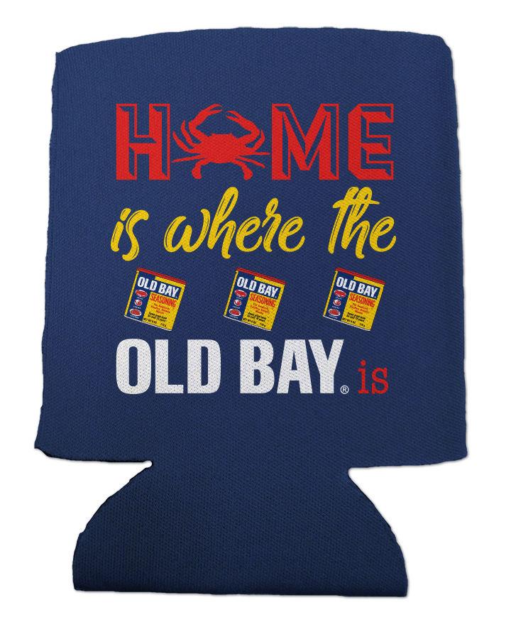Home Is Where The Old Bay Is (Navy) / Can Cooler - Route One Apparel