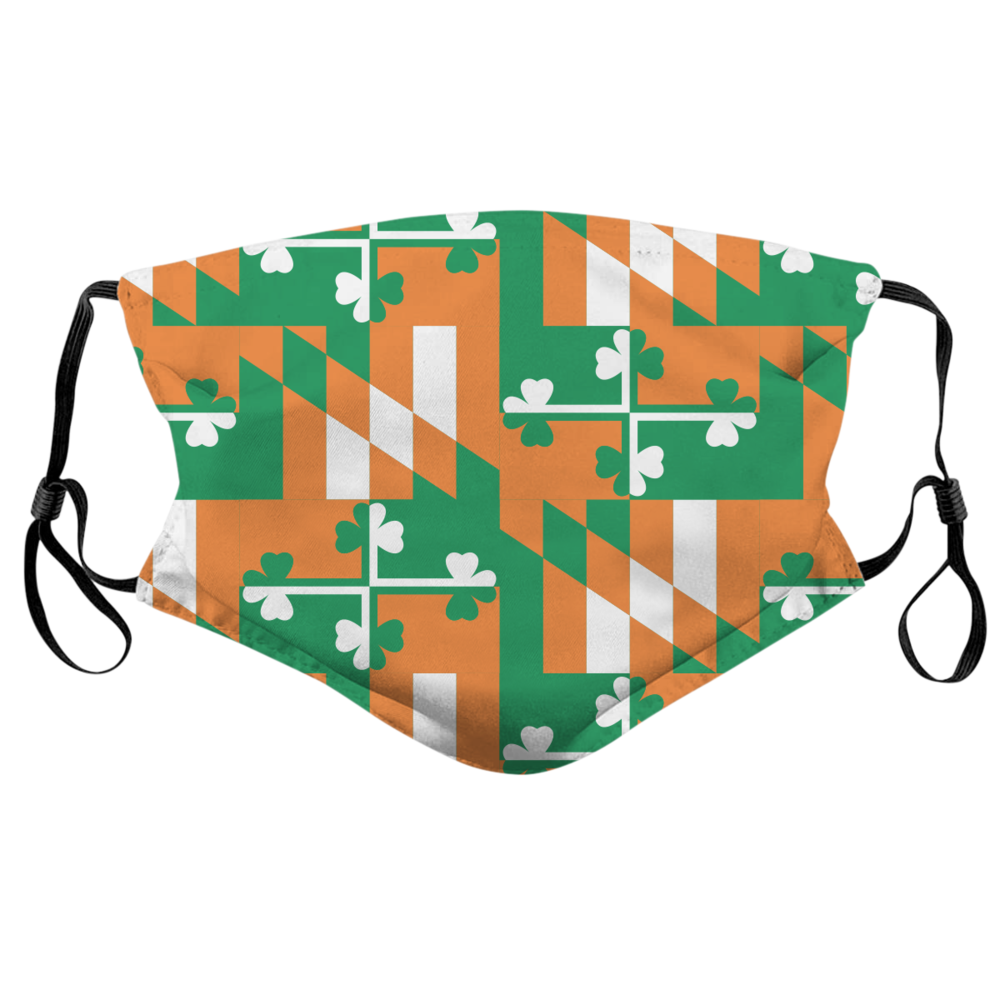 Irish Maryland Flag Pattern / Face Mask - Route One Apparel