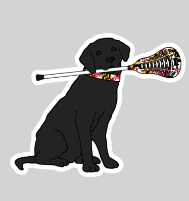 Maryland Black Lab Lacrosse Sticker / Sticker - Route One Apparel