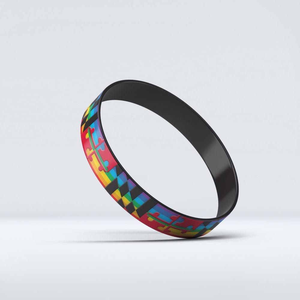 *COMING SOON* Rainbow Maryland Flag / Bracelet - Route One Apparel