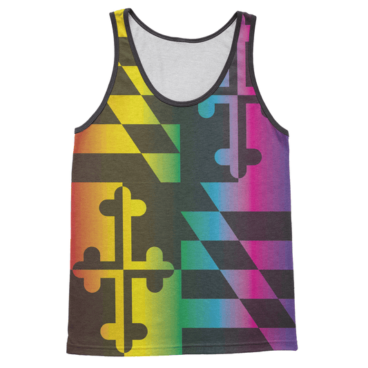 *COMING SOON* Rainbow Maryland Flag / Tank - Route One Apparel