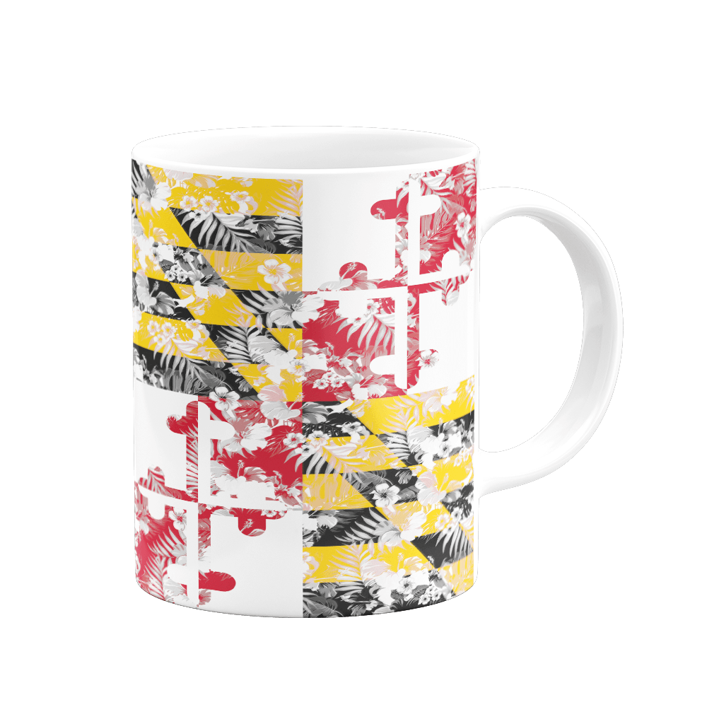 Maryland Flag Floral / Mug - Route One Apparel