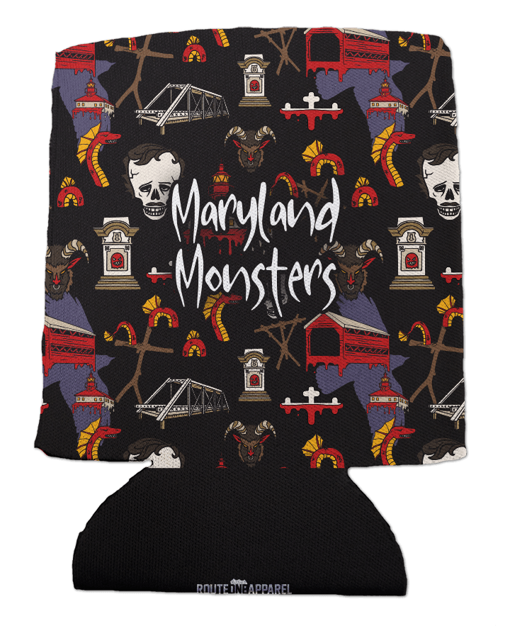 Maryland Monsters Halloween / Can Cooler - Route One Apparel