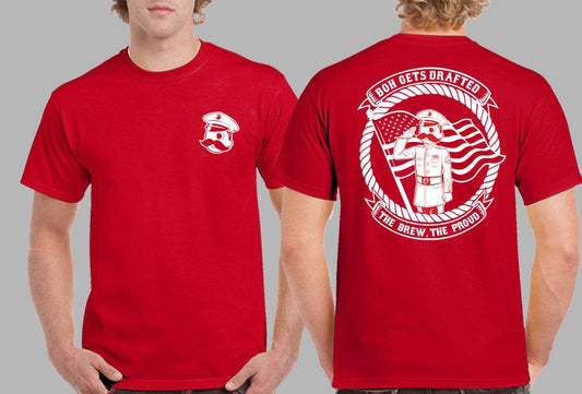 Natty Boh Marine Gets Drafted (Red) / Shirt - Route One Apparel