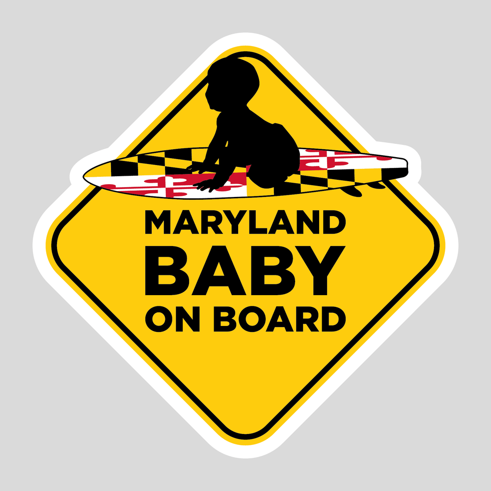 Maryland Baby On Board / Sticker - Route One Apparel