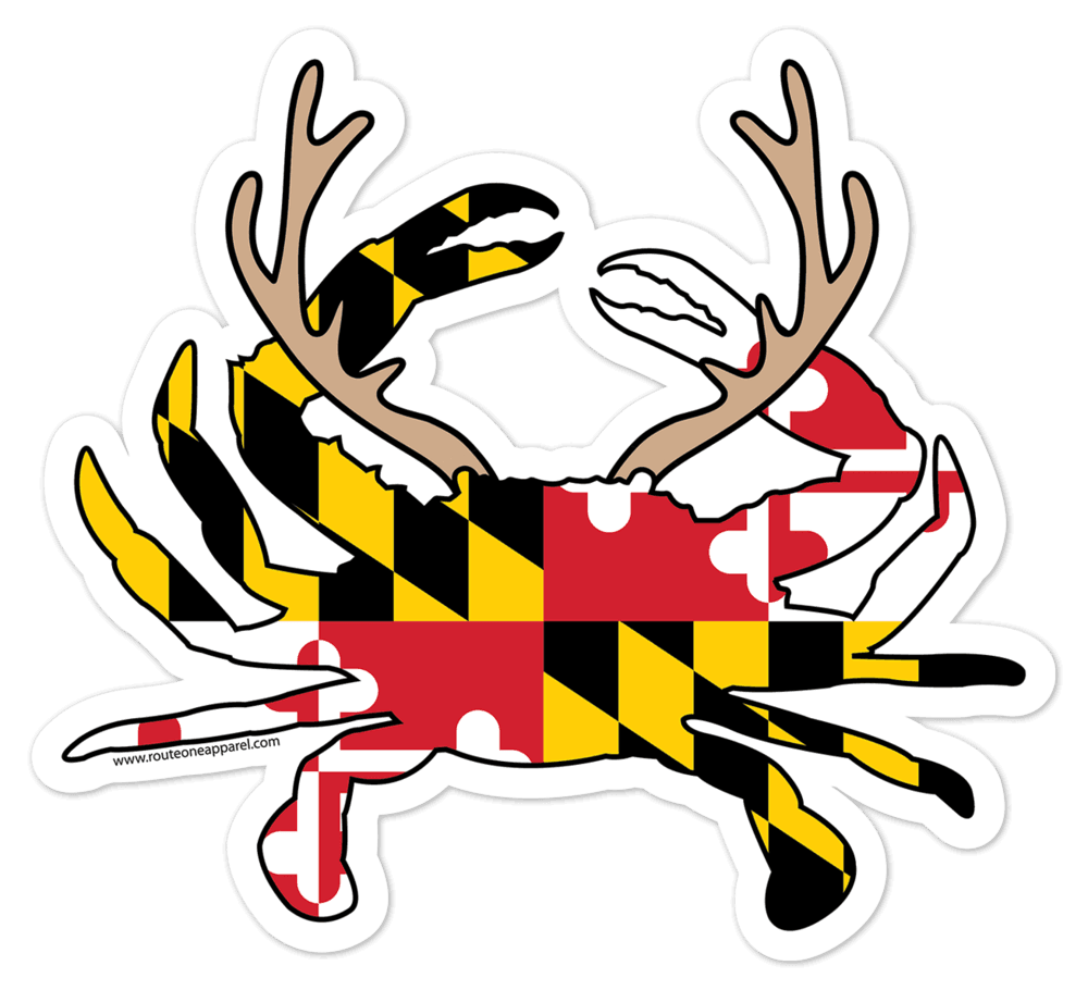 Reindeer Crab / Sticker - Route One Apparel