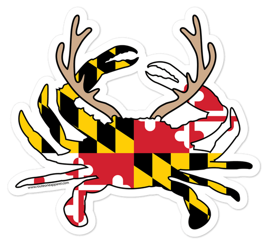 Reindeer Crab / Sticker - Route One Apparel