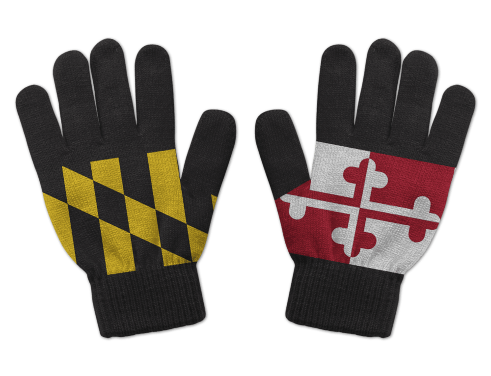 Crossland and Calvert Maryland Flag / Gloves - Route One Apparel