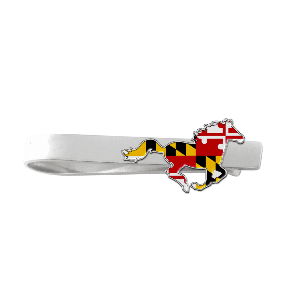 Maryland Flag Horse / Enamel Tie Clip - Route One Apparel