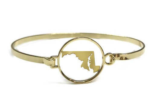 State of Maryland (Gold) / Bracelet - Route One Apparel
