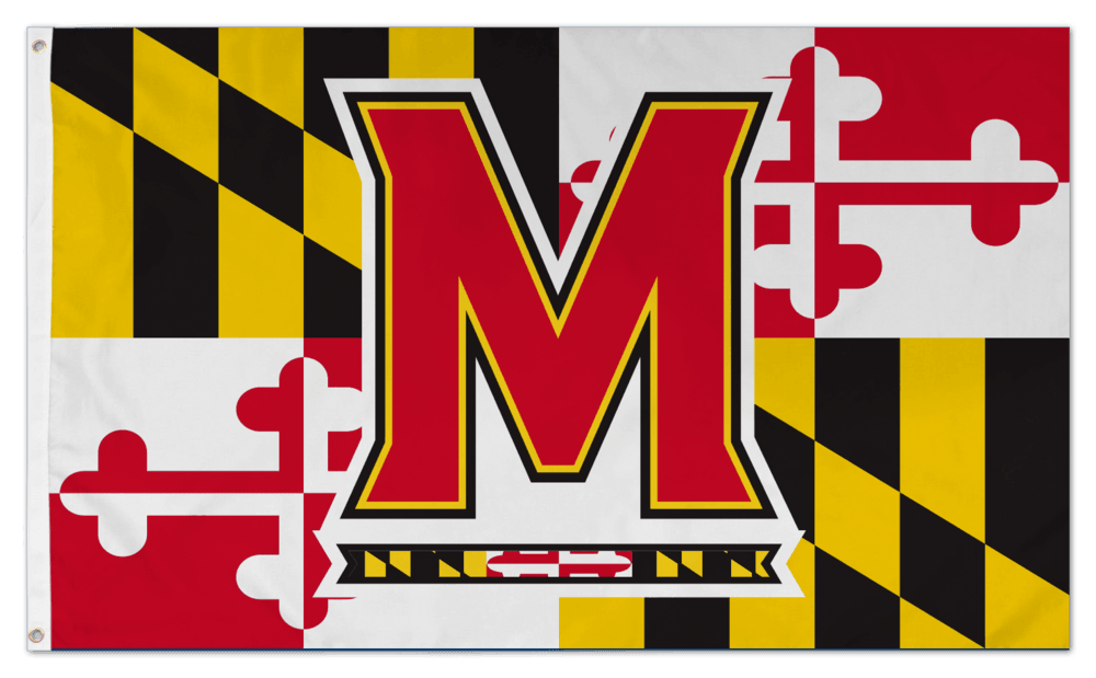 Horizontal Maryland Flag with UMD "M" Logo / Flag - Route One Apparel