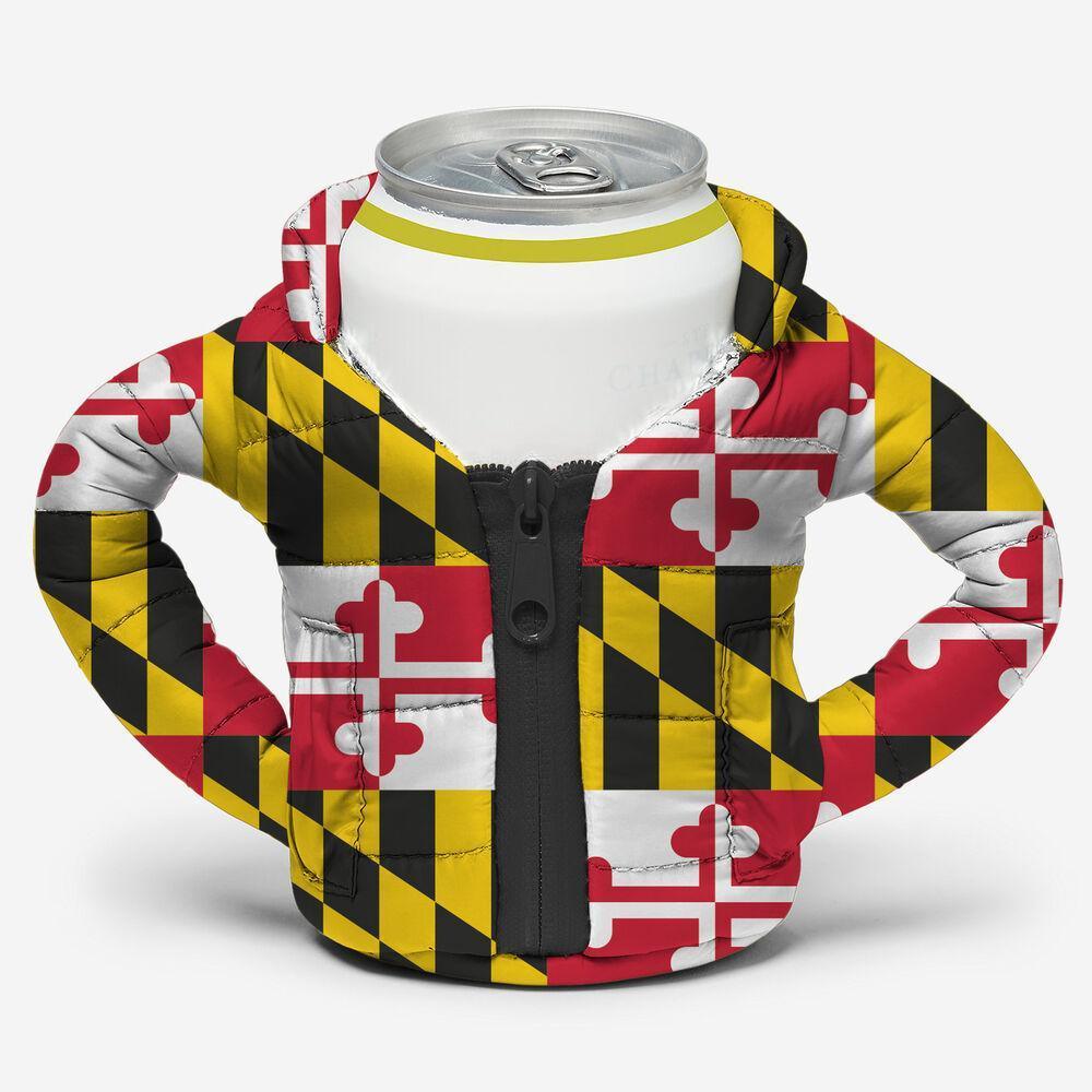 Maryland Flag Winter Jacket  / Can Cooler - Route One Apparel