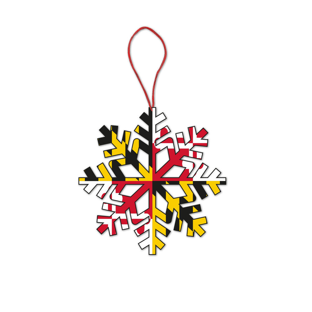 Maryland Flag Snowflake / Ornament - Route One Apparel