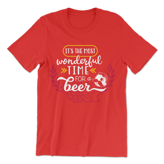 It's The Most Wonderful Time for a Beer (Heather Red) / Shirt - Route One Apparel