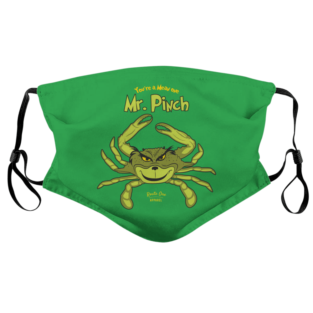 Mr. Pinch (Green) / Face Mask - Route One Apparel