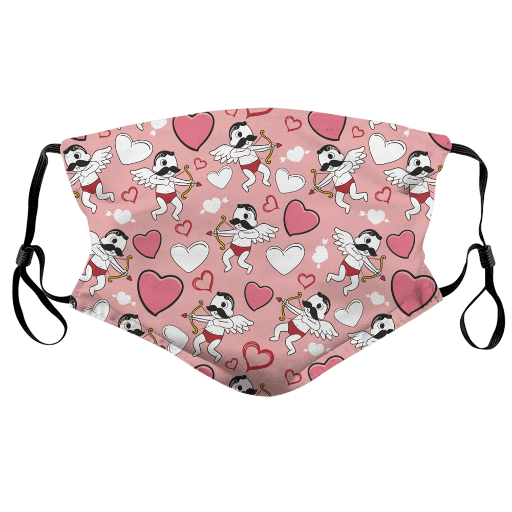 Boh Cupid Pattern (Pink) / Face Mask - Route One Apparel