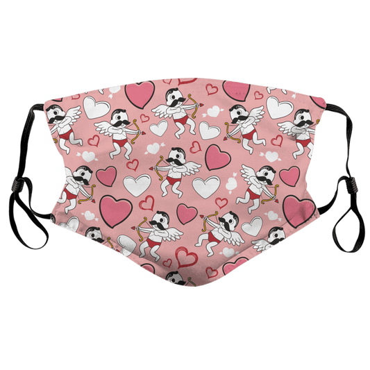 Boh Cupid Pattern (Pink) / Face Mask - Route One Apparel