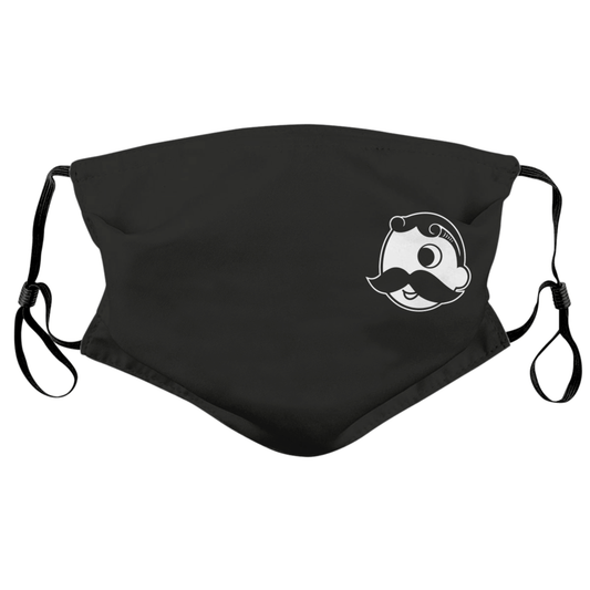 Side Natty Boh Logo (Black) / Face Mask - Route One Apparel