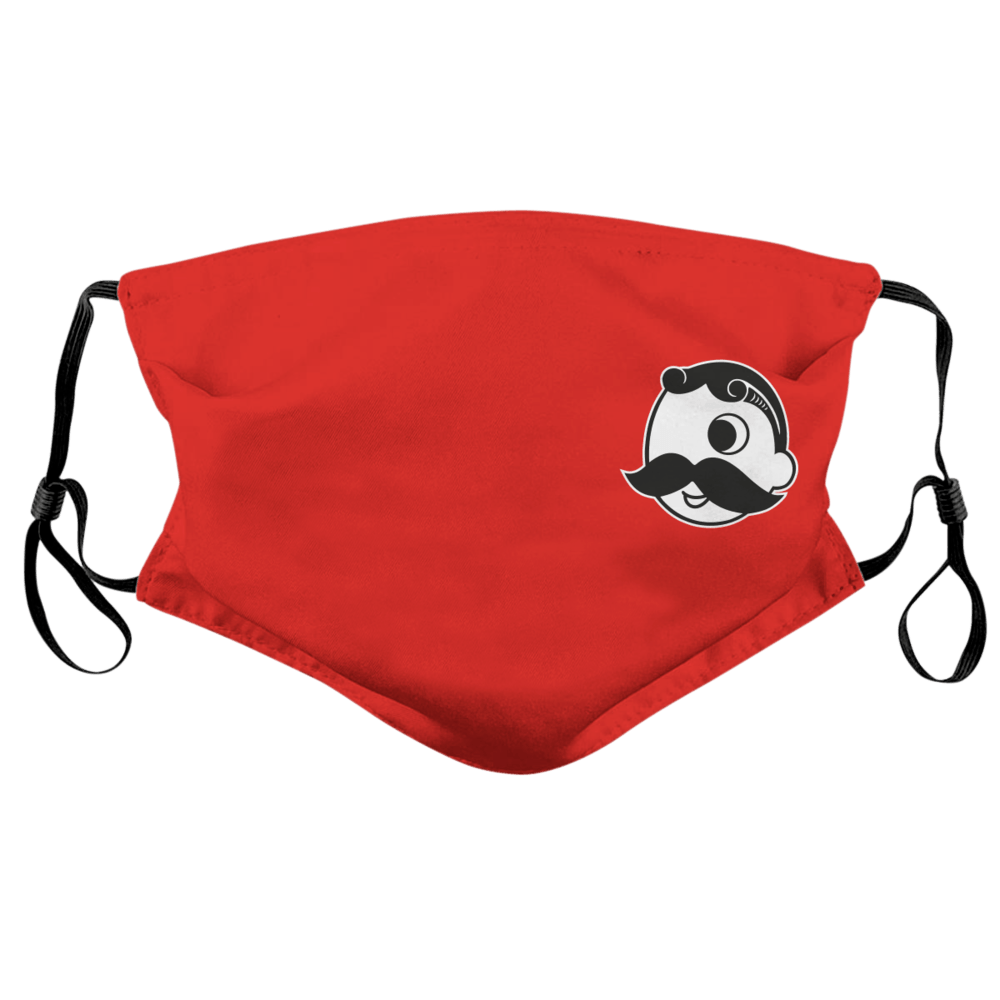 Side Natty Boh Logo (Red) / Face Mask - Route One Apparel