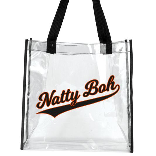 Natty Boh Baseball Script / Clear Bag - Route One Apparel