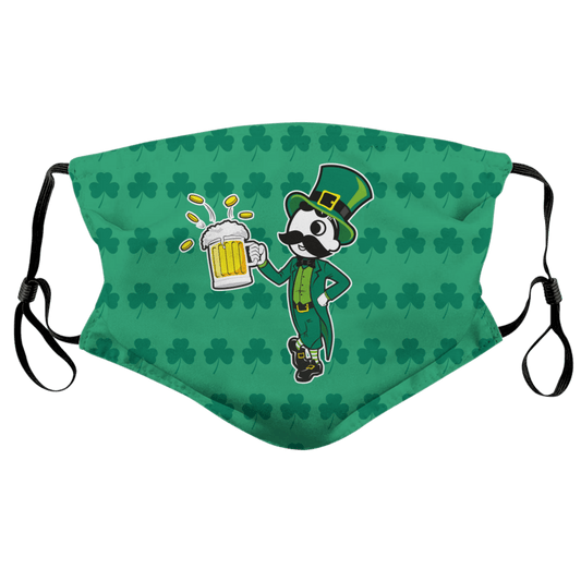 Natty Boh Shamrock (Green) / Face Mask - Route One Apparel