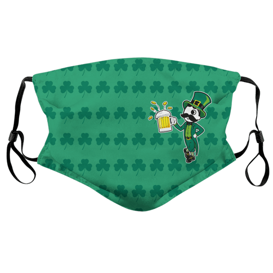 Side Natty Boh Shamrock (Green) / Face Mask - Route One Apparel